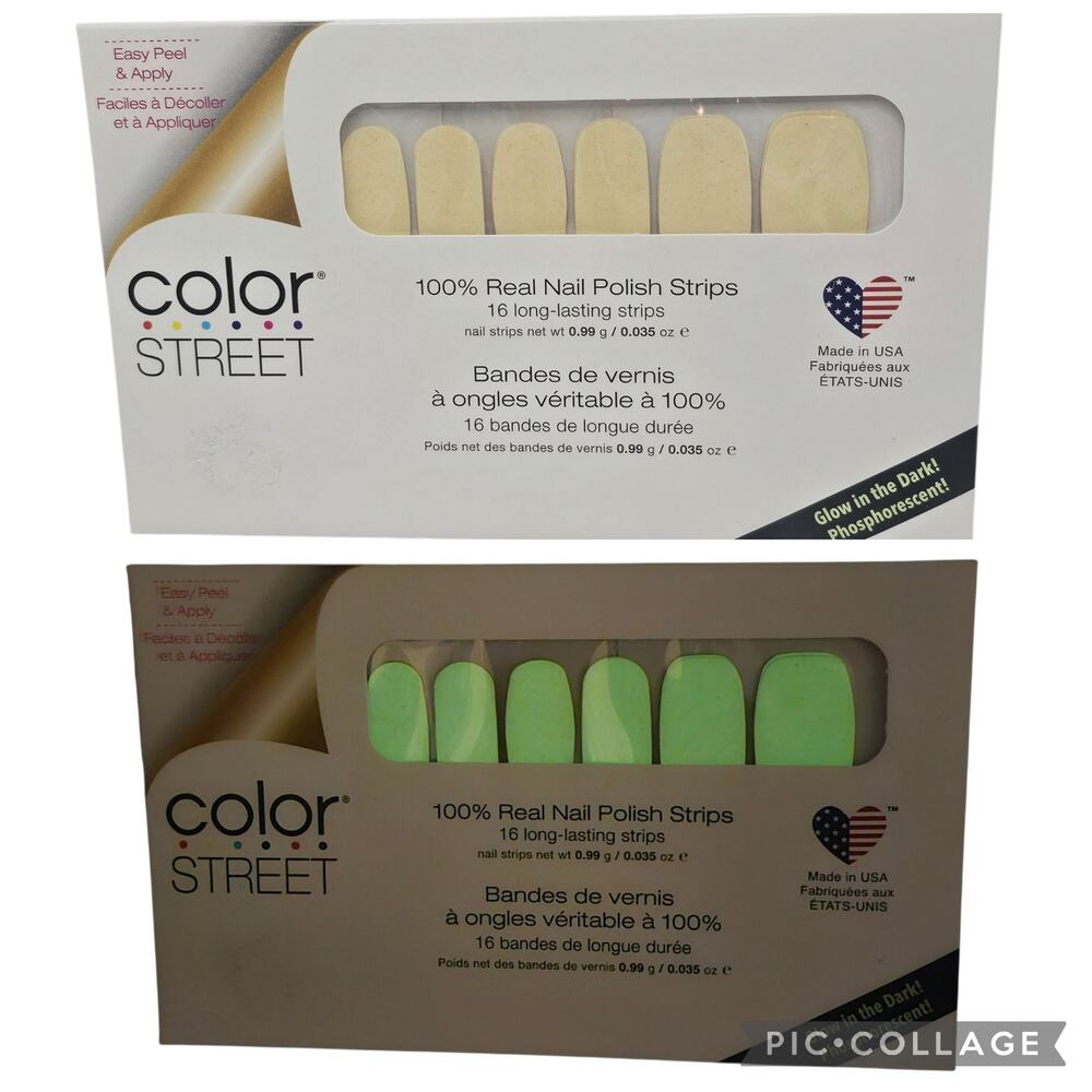 Color Street Glow-Getter Glow-in-the-Dark Halloween Nail Strips NIP